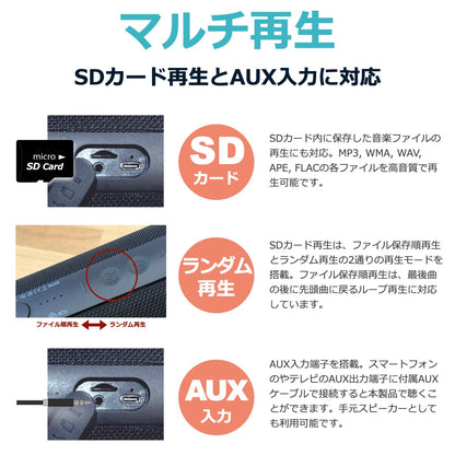 ステレオ 重低音 Bluetoothスピーカー CW1L