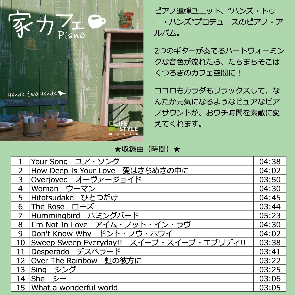 家カフェ BGM 楽曲入りSDカード