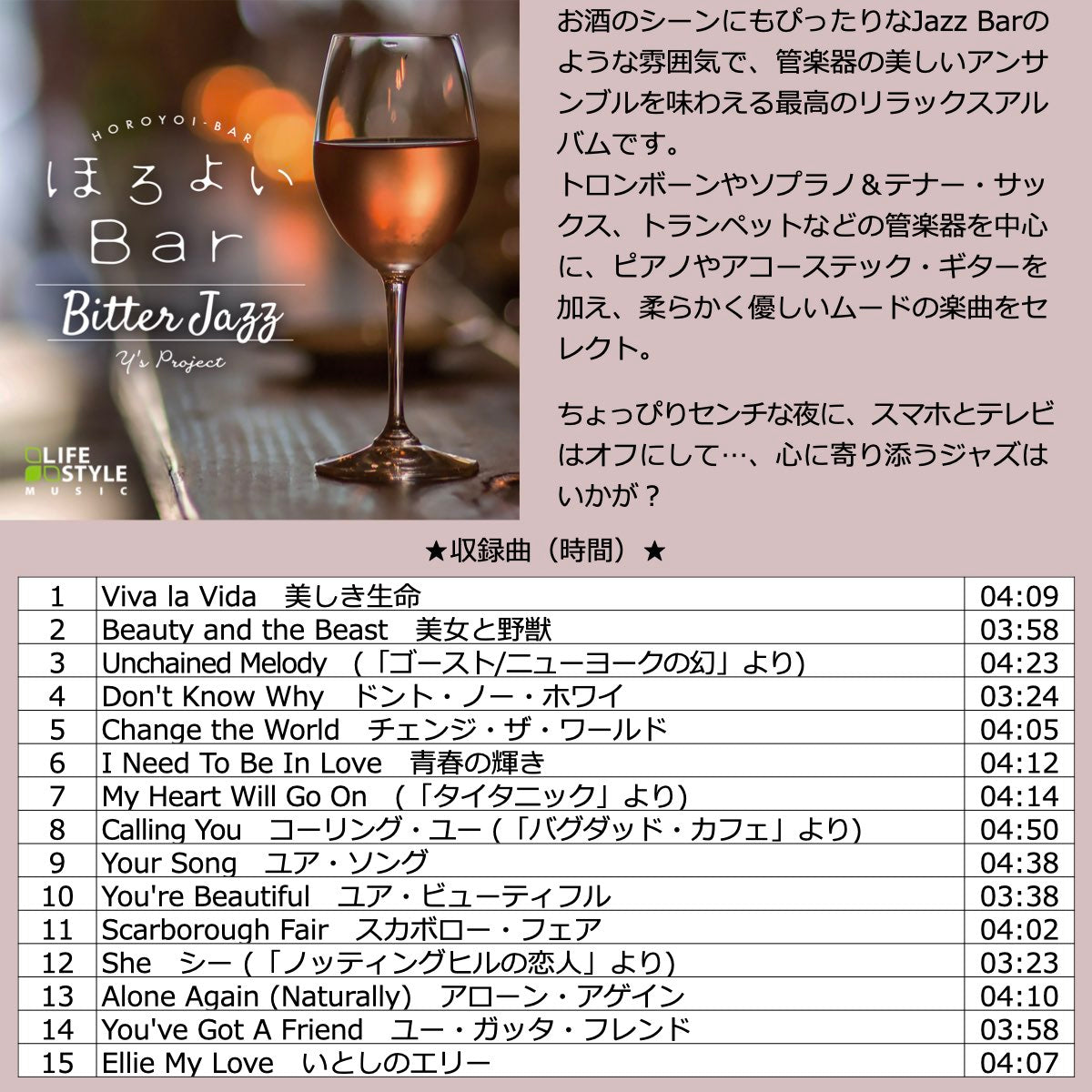 ジャズバー BGM 楽曲入りSDカード