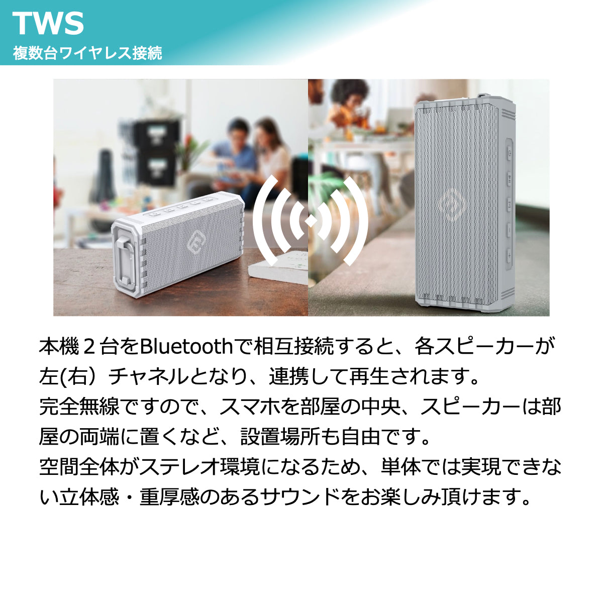 【４個セット】アウトドア Bluetoothスピーカー HW2