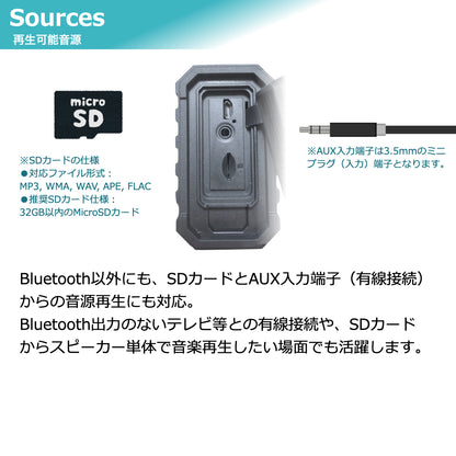 【４個セット】アウトドア Bluetoothスピーカー HW2