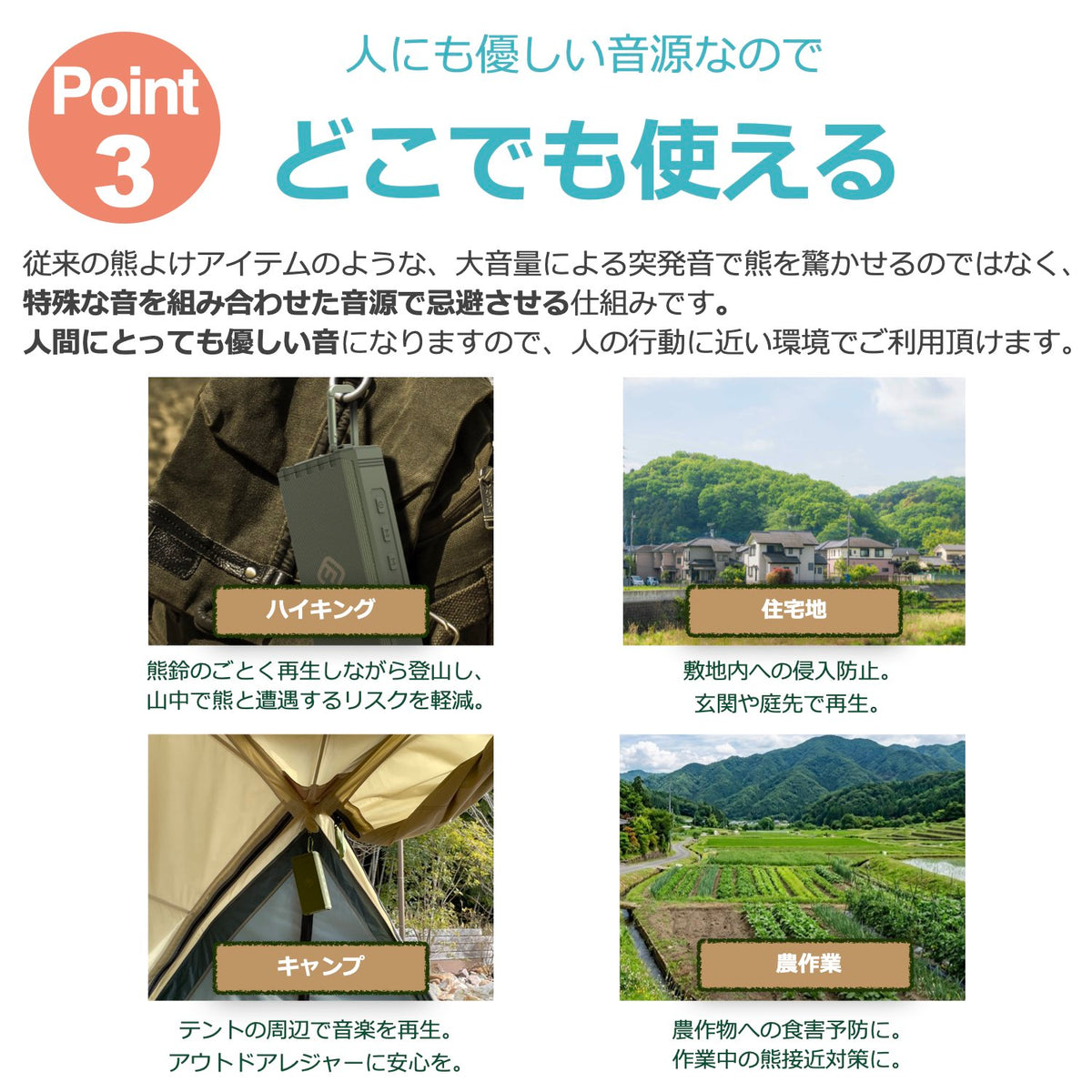 熊よけ 音源入りSDカード